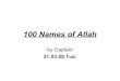 100 Names Of Allah