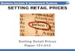 Setting retail prices