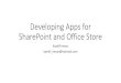 Developing Apps for SharePoint Store
