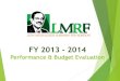 Lmrf fy 2013 14 evaluation