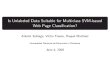 Is Unlabeled Data Suitable for Multiclass SVM-based Web Page Classification?