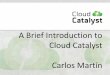 OpenNebula Conf 2014 | Lightning talk: A brief introduction to Cloud Catalyst by Carlos Martin