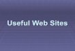 Useful Web Sites