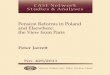 CASE Network Studies and Analyses 425 - Pension Reforms in Poland and Elsewhere: the View from Paris