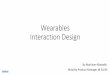 Wearables Interaction Design