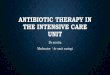 Antibiotic therapy in the intensive care unit [autosaved]