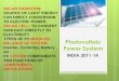 Solar Photovoltaic system for Rural Electrification in India