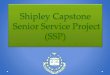Senior Service Project Parent Presentation