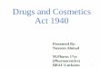 drug and cosmetic act 1940