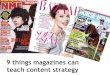9 ways magazines can help your content strategy