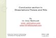 Conclusion in theses & Research Articles (Dr. Mahfoodh)