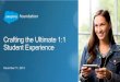 Crafting the Ultimate 1:1 Student Expereince Webinar