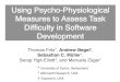 Using psycho physiological sensors to assess task difficulty in software development