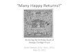 "Many Happy Returns!": A Digital Archive of the Birthday Book of George Claridge Druce (1850-1932) - Sarah Stewart