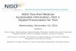 NISO Two-Part Webinar: Sustainable Information Part 1: Digital Preservation for Text