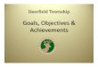 Goals and Achievements