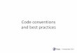 Стажировка-2014, занятие 9. Code conventions and best practices