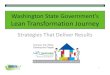 Washington state government lean transformation journey: strategies that deliver results