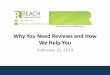 Why You Need Reviews