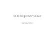 CQC Beginner's Quiz  24.6.12 - Nandha K Samy