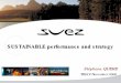 Suez- SUSTAINABLE performance and strategy