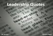 Leadership quotes 2012