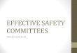 Effective safety committees