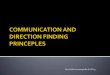 Communication and direction finding princeple