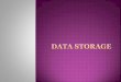 COM 1013 Data storage
