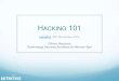 Hacking 101  (Session 2)