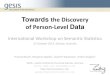 Towards the Discovery of Person-Level Data (SemStats, ISWC 2013) [2013.10]
