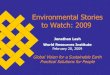 Environmental Stories to Watch 2009