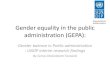 Gender Equality in the Public Administration (GEPA)