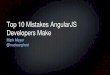 Top 10 Mistakes AngularJS Developers Make