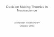 Decision Making Theories and Neuroscience