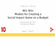Win Win: Models for Creating a Social Impact Game on a Budget