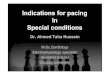 Pacing in special conditions 2013 guidelines