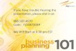 Creating a Useful Business Plan