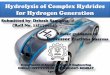 Revised hydrolysis of complex hydrides for hydrogen generation