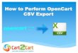 How to Perform OpenCart CSV Export