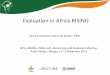 Evaluation in Africa RISING