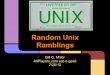 Unix Ramblings