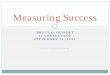Measuring Online Success -- Bruce L Geisert