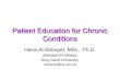 Patient education for chronic conditions