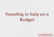Tips on Traveling in Italy on a Budget