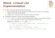 Stack linked list