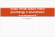 Acute renal failure patho physiology & anaesthetic management