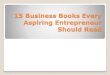 15 Business Books For every aspiring Entrepreneur