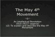 Lesson outline the may 4th movement
