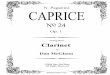 Paganini caprice no24 solo clarinette